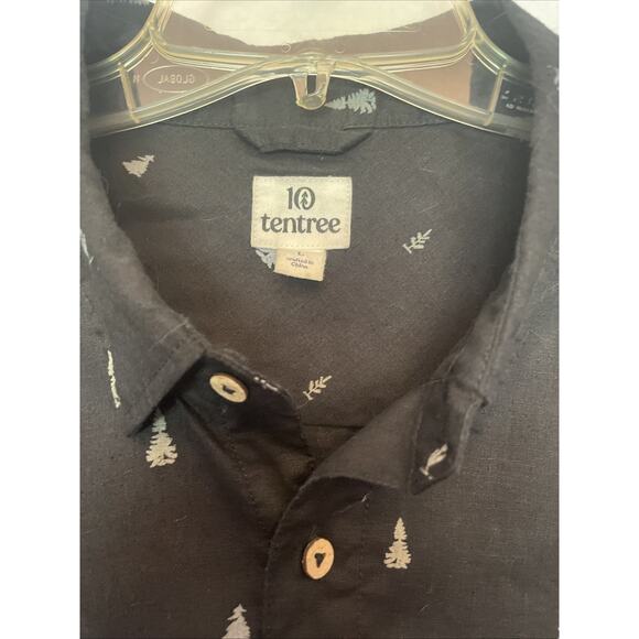 Tentree Men’s L Hemp Sasquatch Long Sleeve Shirt Classic Button Down Collar EUC - Picture 6 of 15
